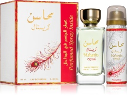 Zestaw Lattafa Mahasin Crystal Edp 100ml + Deodorant 50ml